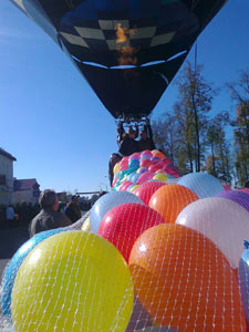 Сетка с воздушными шарами