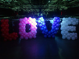 LOVE из шаров