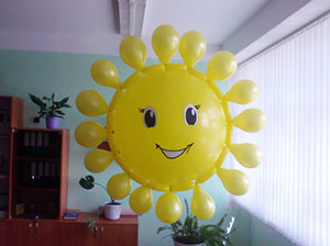 солнце из шаров