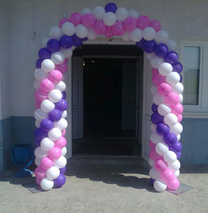 Арка из шаров на свадьбу