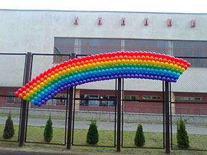 радуга из шаров