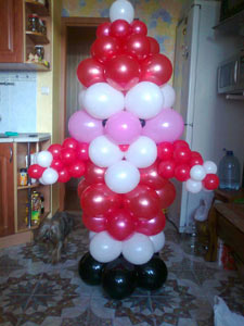 Дед Мороз из шаров