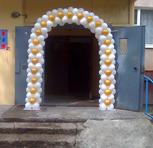Арка из шаров на свадьбу