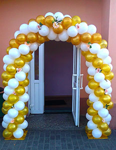 Арка из шаров на свадьбу