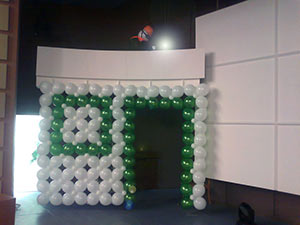 Панно из шаров