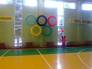 олимпийские кольца из шаров