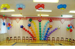 салют из шаров