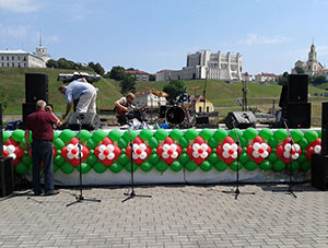 панно из шаров