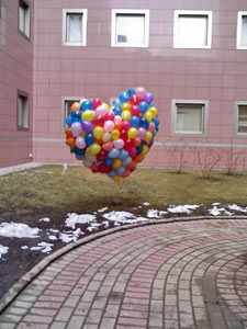 Сердце из шаров
