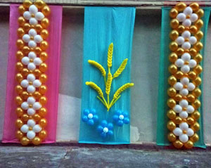 колоски из шаров