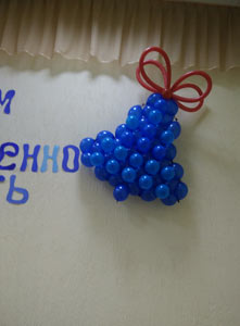 колокольчик из шаров