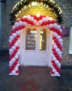 торжественное открытие, арка из шаров