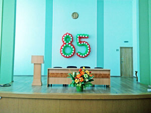 Цифра 85 из шаров