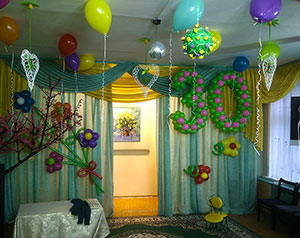 Цифра 30 из шаров