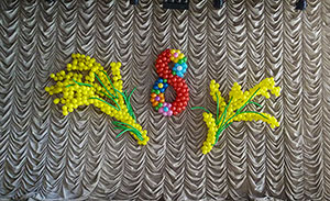 Цифра 8 из шаров