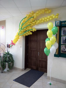 Мимоза из шаров