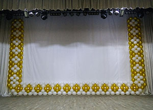 обрамление экрана шарами