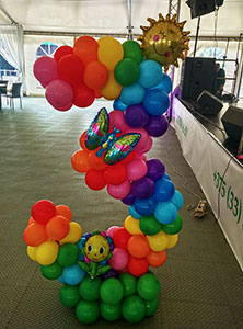 Цифра 3 из шаров