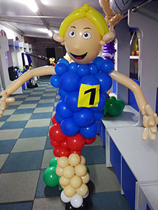 бегун из шаров