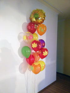Шары с гелием, осенние