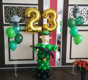 Солдат из шаров