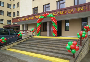 Большая арка из шаров