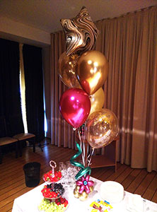 Шары с гелием на стол