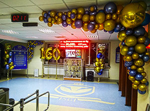 Гирлянда из шаров разнокалиберная Табачка