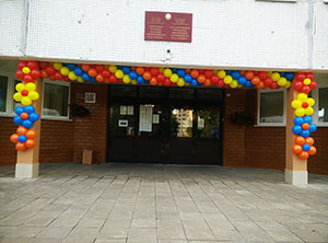 Школа вход шары