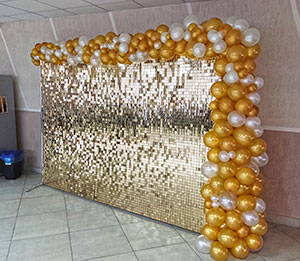 Гирлянда из шаров разнокалиберная