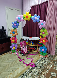 Арка из шаров на утренник