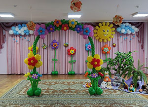Арка из шаров на утренник