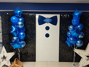 Фотозона для "Молочный Мир" — оформление шарами и брендирование