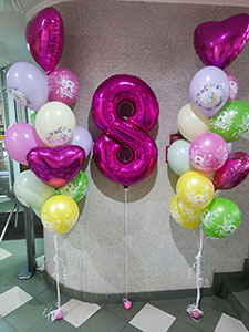 Шарики на 8 марта