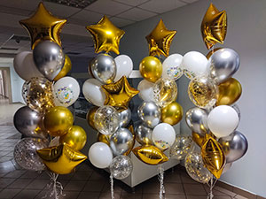 шары с гелием на 8 марта