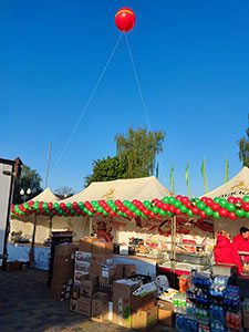 Гирлянда из шаров на палатку