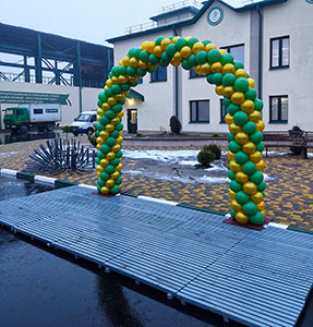 Большая арка из шаров