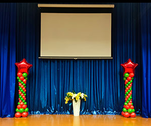 столбы из шаров