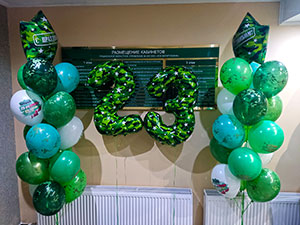 шарики на 23 февраля