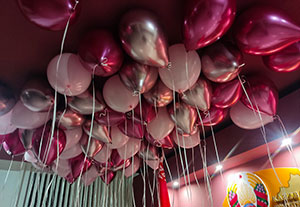 Шары с гелием к потолку
