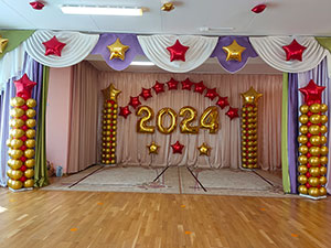 украшение зала на утренник