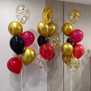 Шары с гелием и конфетти