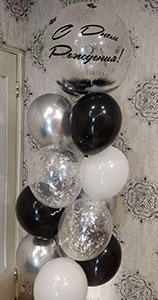 баблс с перьями на день рождения