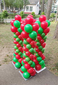 столбы из шаров