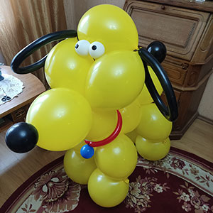собака из шаров на день рождения