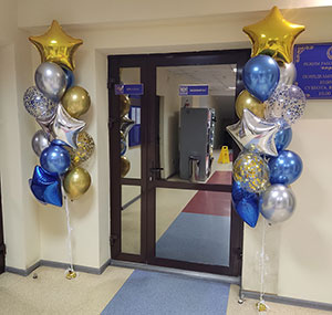 Шары с гелием у входа
