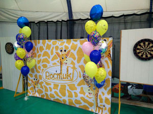 Шары с гелием, фотозона