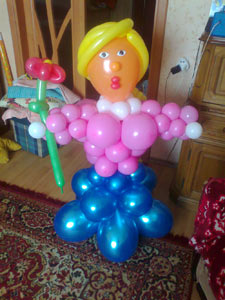 девушка из шаров