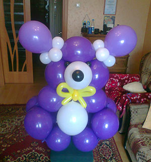 медведь из шаров