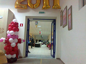 Дед Мороз из шаров